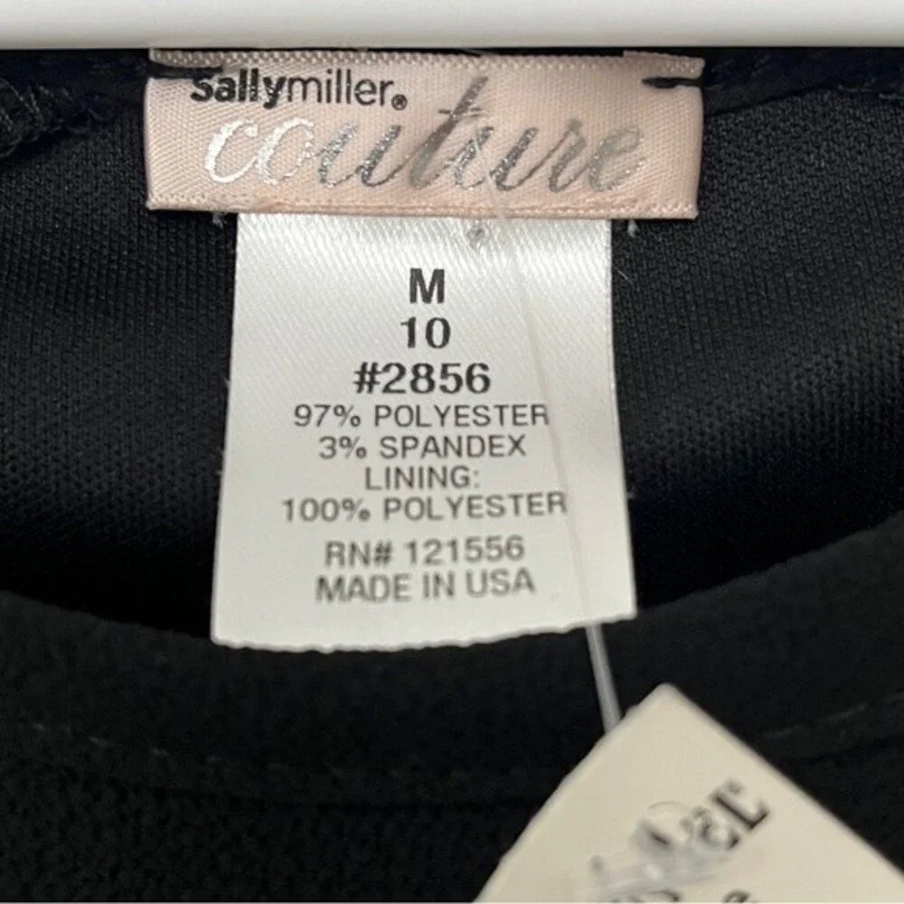 Sally Miller Couture Black Aubrey Girls Dress M
